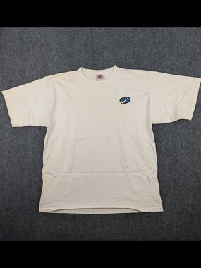 VTG 90s Nike Made in USA White Tee - Size Large - Rare Logo